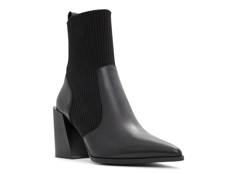 New Aldo Ganina Sock Bootie Black