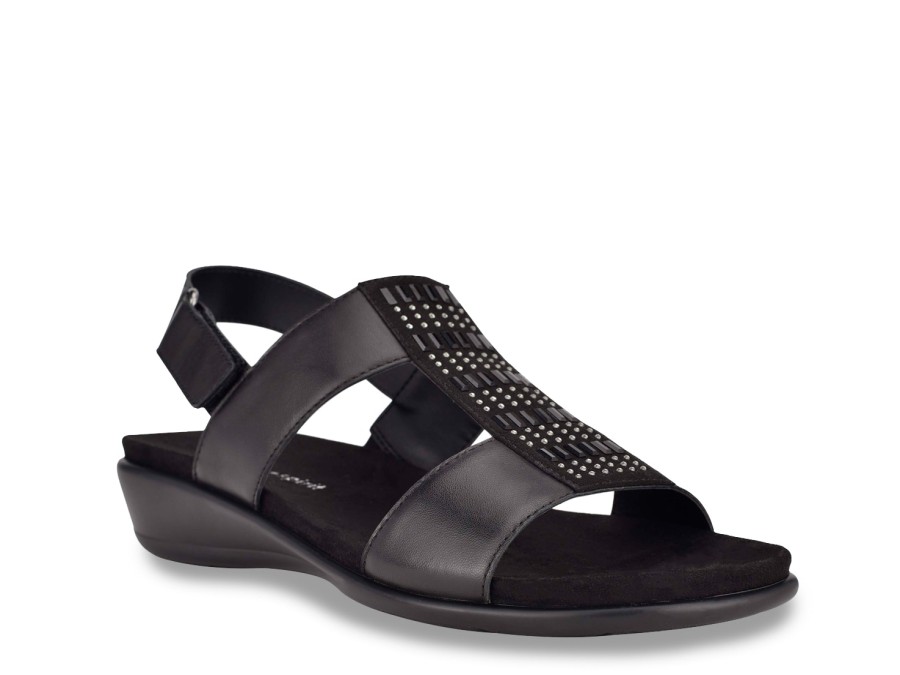 Best Easy Spirit Hazel Wedge Sandal Black