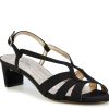 Wholesale Ros Hommerson Leandra Sandal Black Textile