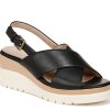 Clearance SOUL Naturalizer Goodtimes Wedge Sandal Black