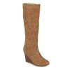 New Journee Collection Langly Wedge Boot Tan