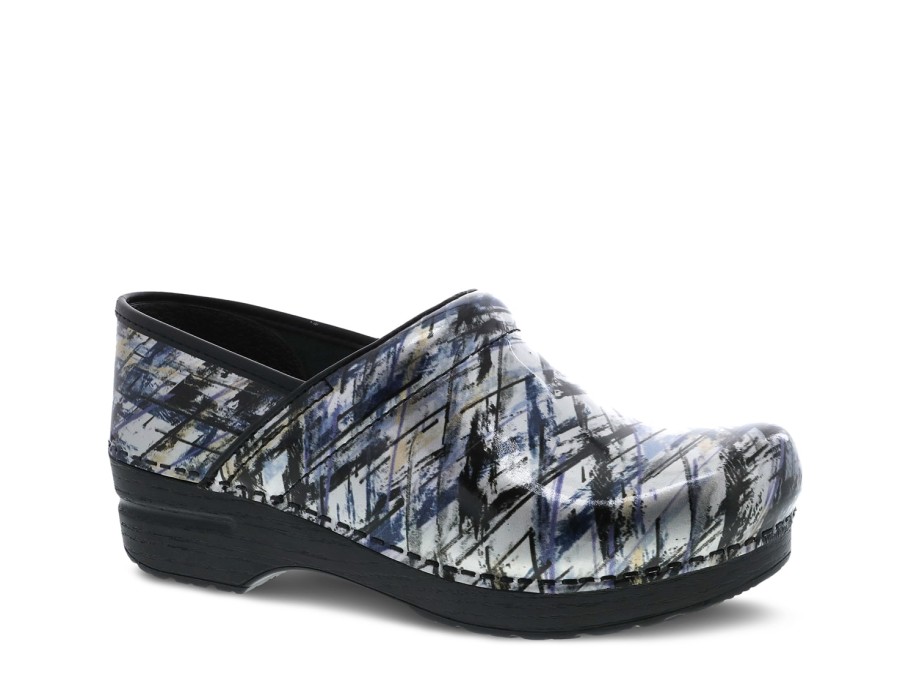 Best Dansko Professional Clog Blue/White/Multicolor Crisscross