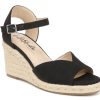 Online LifeStride Tess Espadrille Wedge Sandal Black