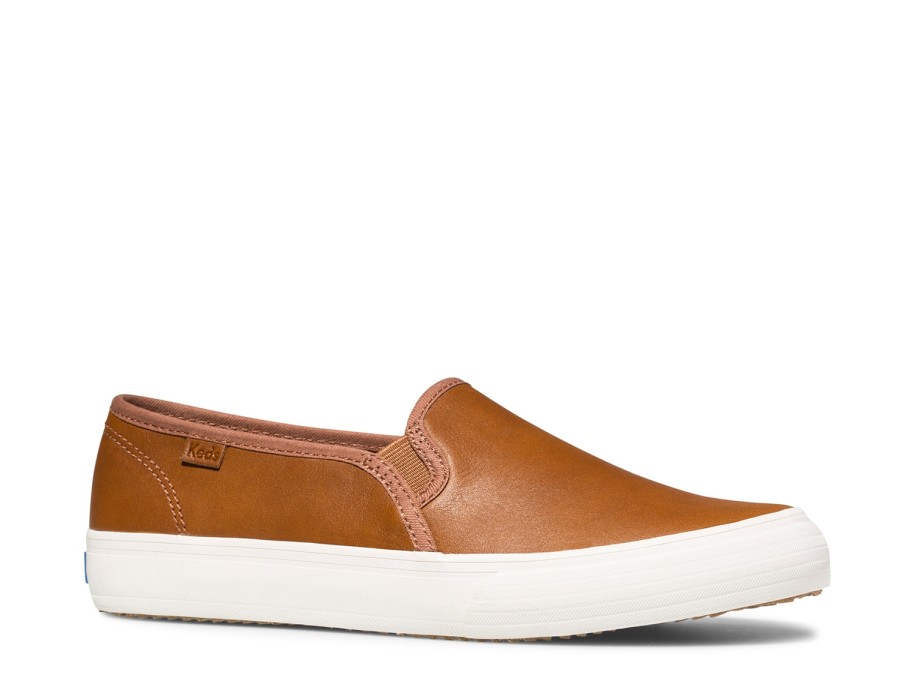 Online Keds Double Decker Slip-On Sneaker - Women'S Light Brown Leather