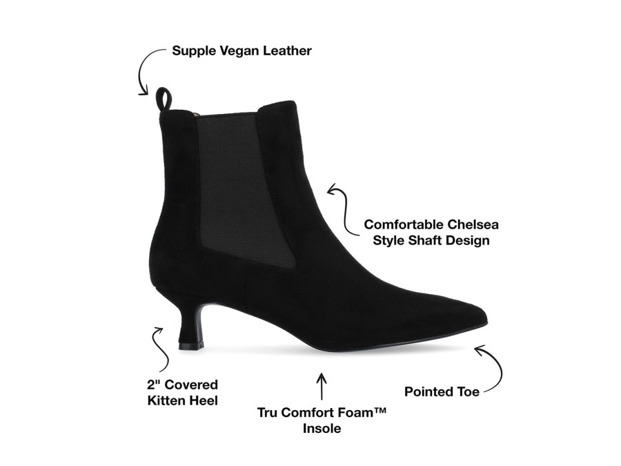 Best Journee Collection Tenlee Chelsea Boot Black