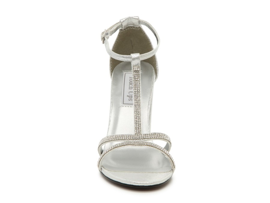 Online Touch Ups by Benjamin Walk Gwen Sandal Silver Metallic