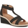 Clearance Adrienne Vittadini Trivia Wedge Sandal Black