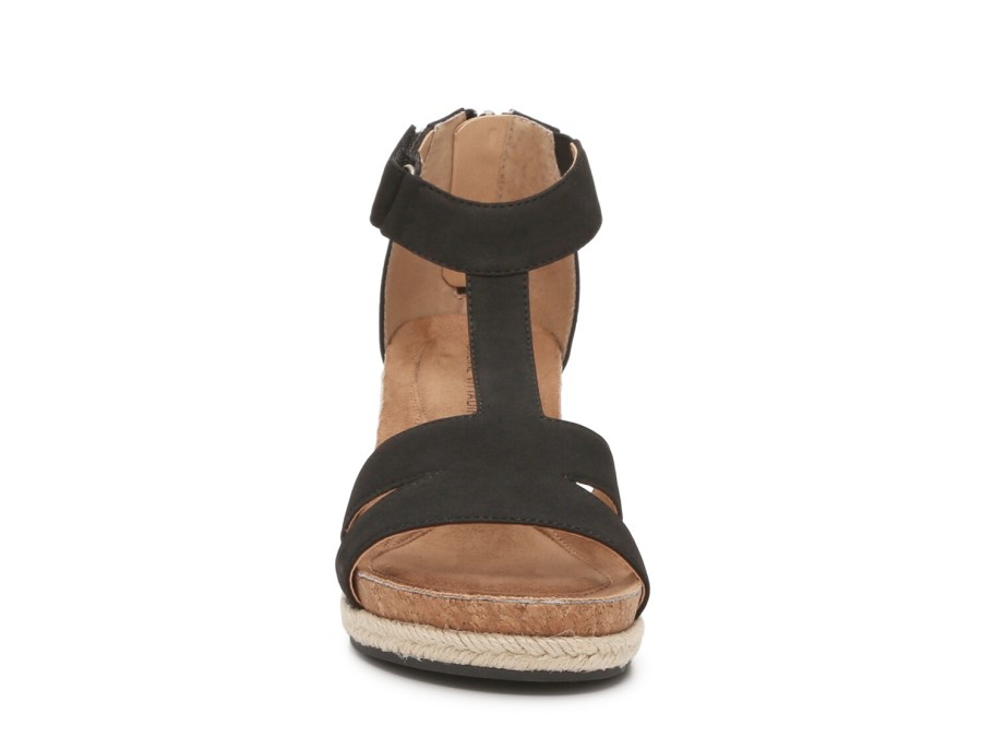 Clearance Adrienne Vittadini Trivia Wedge Sandal Black