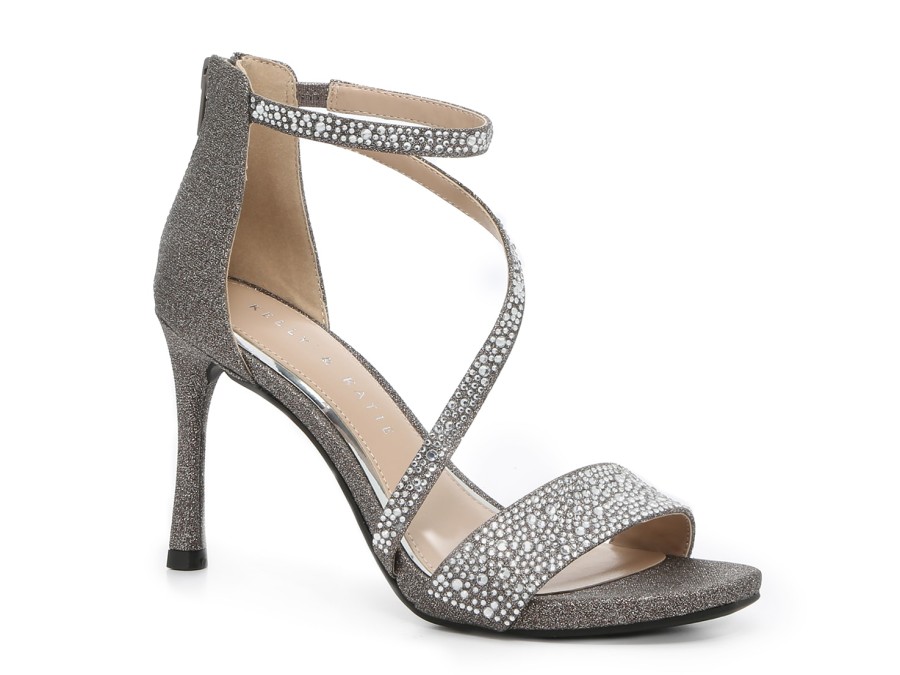 Hot Kelly & Katie Nielle Sandal Pewter Metallic