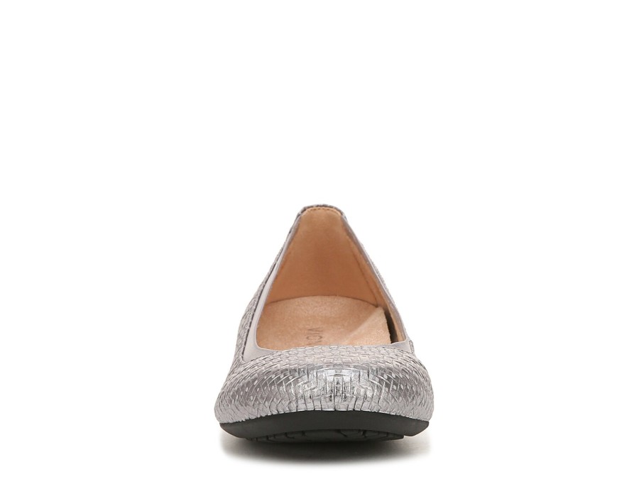 Best Vionic Anita Ballet Flat Silver Leather