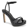 Clearance BCBGeneration Kendi Platform Sandal Black Patent