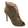 Online Journee Collection Samara Bootie Olive Green