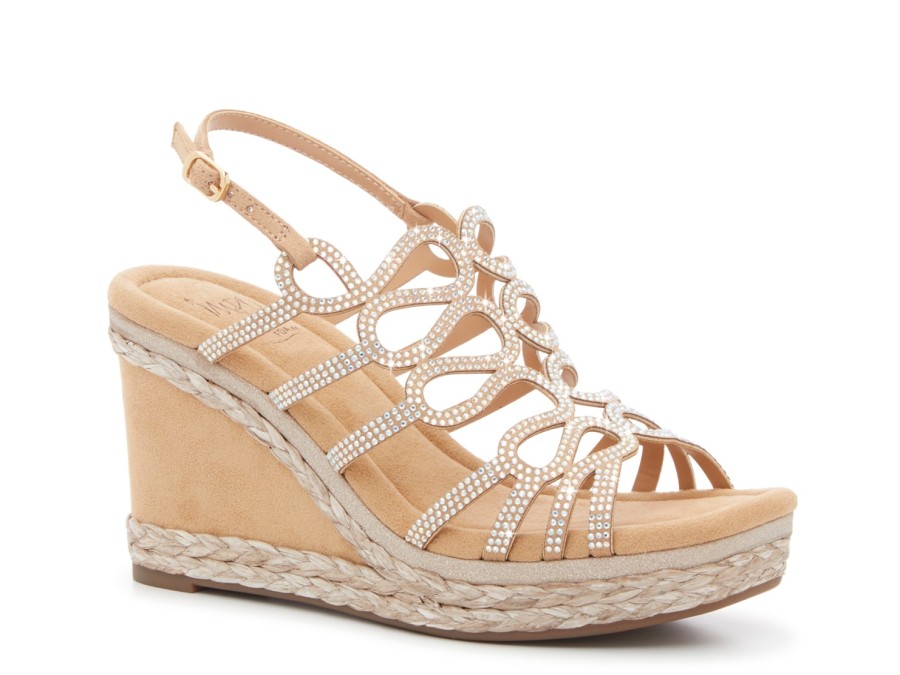 Clearance Impo Oriana Wedge Sandal Taupe