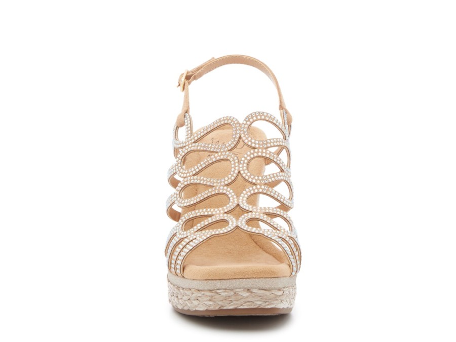 Clearance Impo Oriana Wedge Sandal Taupe