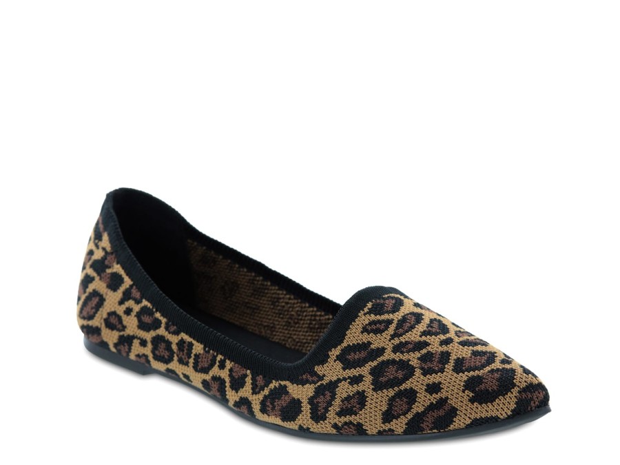 Online Mia Corrine Flat Brown Leopard Print