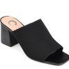 New Journee Collection Lorenna Mule Black