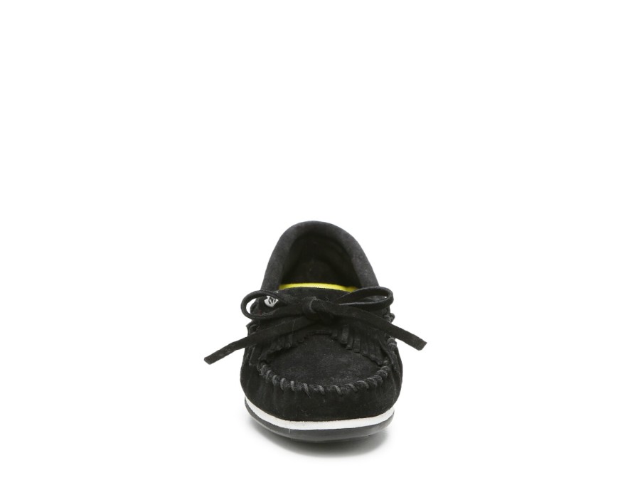 New Minnetonka Kilty Plus Moccasin Black