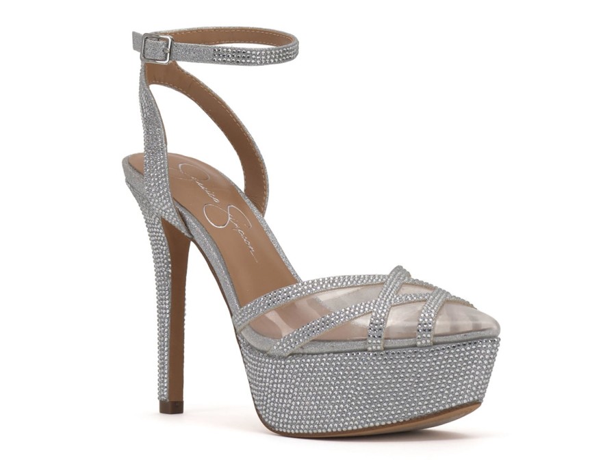 Wholesale Jessica Simpson Oluina Platform Pump Silver Metallic