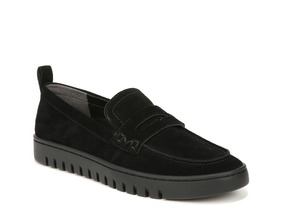 New Vionic Uptown Penny Loafer Black Suede