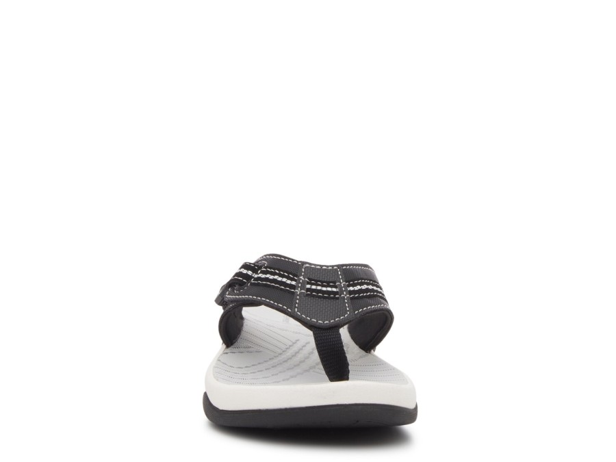 Hot Clarks Cloudsteppers Sunmaze Tide Sandal Black