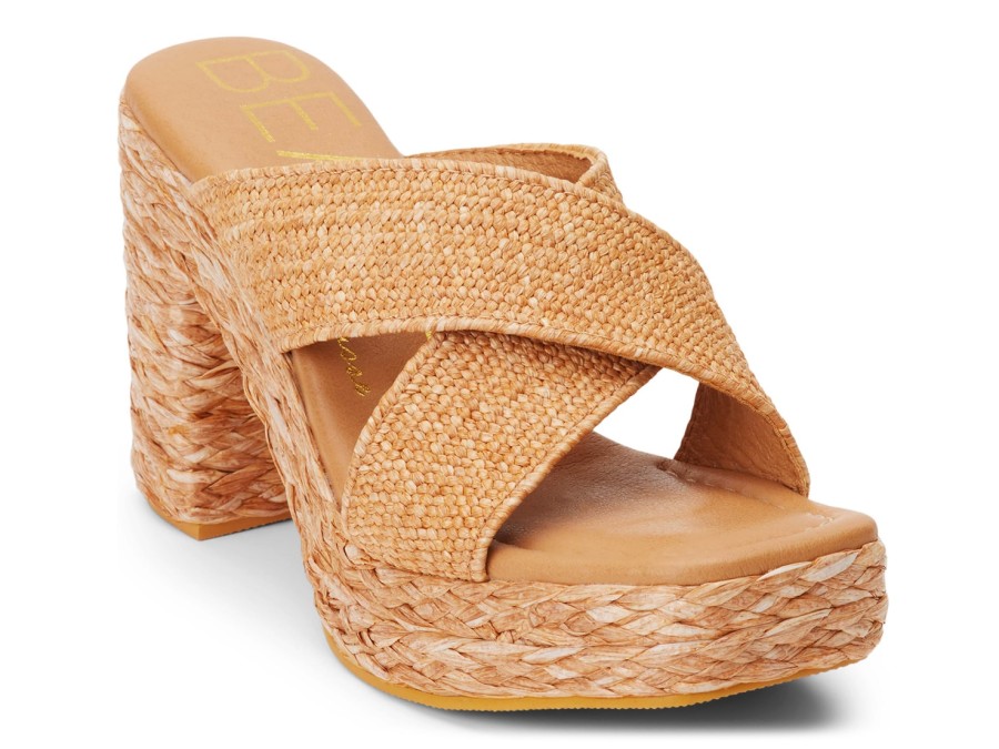 Online Beach by Matisse Caravan Platform Sandal Cognac