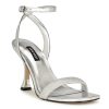 Clearance Nine West Nyrah Sandal Silver Metallic