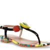 Wholesale Betsey Johnson Amarita Sandal Black Multicolor