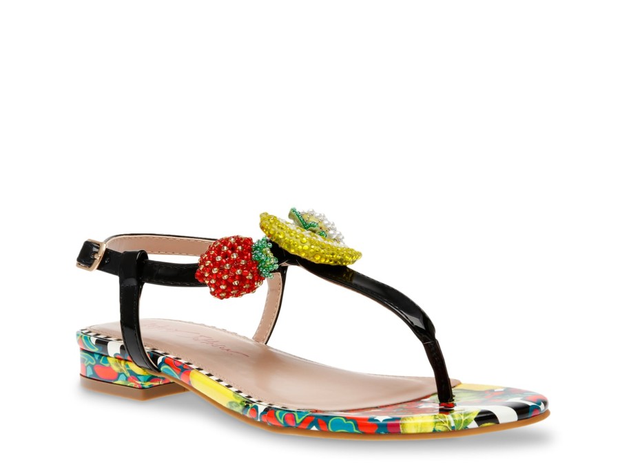 Wholesale Betsey Johnson Amarita Sandal Black Multicolor