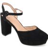 Hot Journee Collection Roslynn Platform Pump Black