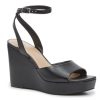 Online Mix No. 6 Jela Wedge Sandal Black