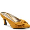 Wholesale Bellini Cheer Mule Mustard Yellow Faux Suede