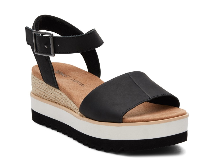 New TOMS Diana Platform Sandal Black