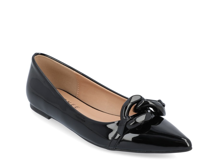 Online Journee Collection Clareene Ballet Flat Black