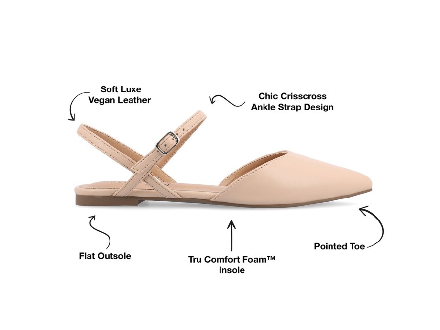 Hot Journee Collection Martine Flat Vanilla Beige