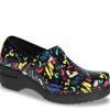 Clearance Easy Works by Easy Street Lead Clog Black/Multicolor Prints