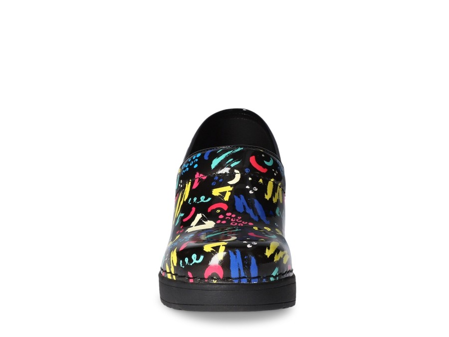 Clearance Easy Works by Easy Street Lead Clog Black/Multicolor Prints