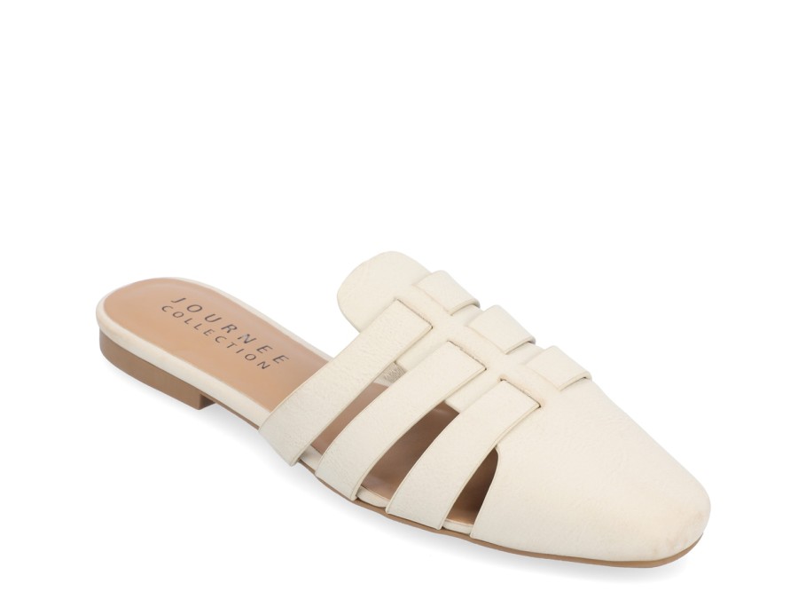 Best Journee Collection Jazybell Slip-On Off White