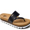 Best Reef Cushion Sol Hi Wedge Sandal Black/Tan