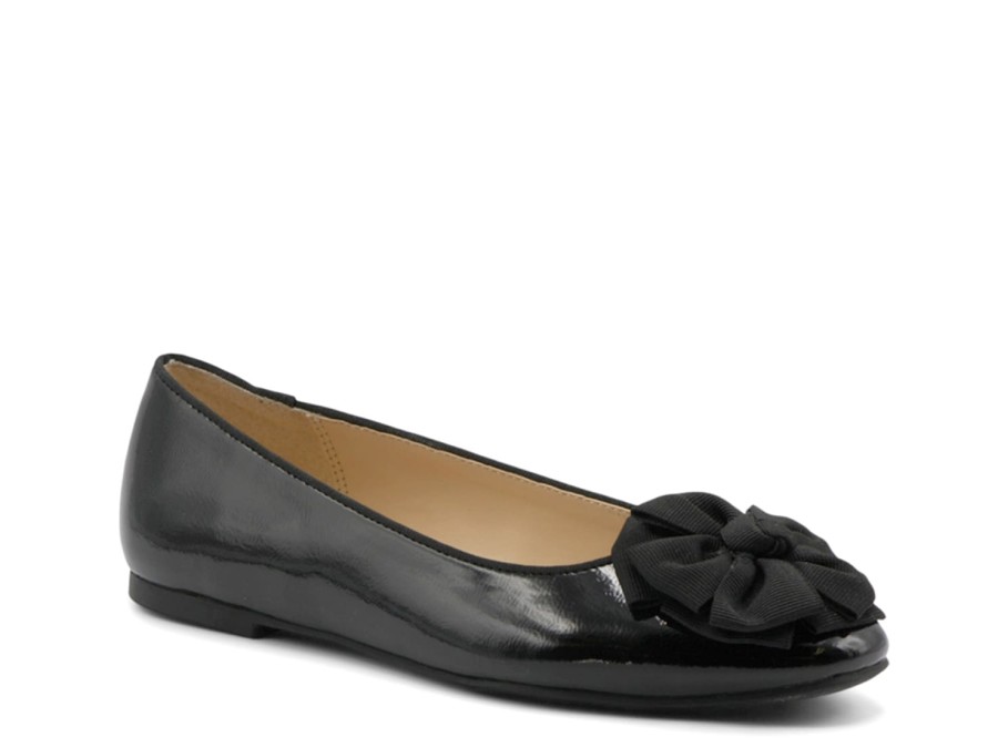 Clearance Adrienne Vittadini Janine Ballet Flat Black