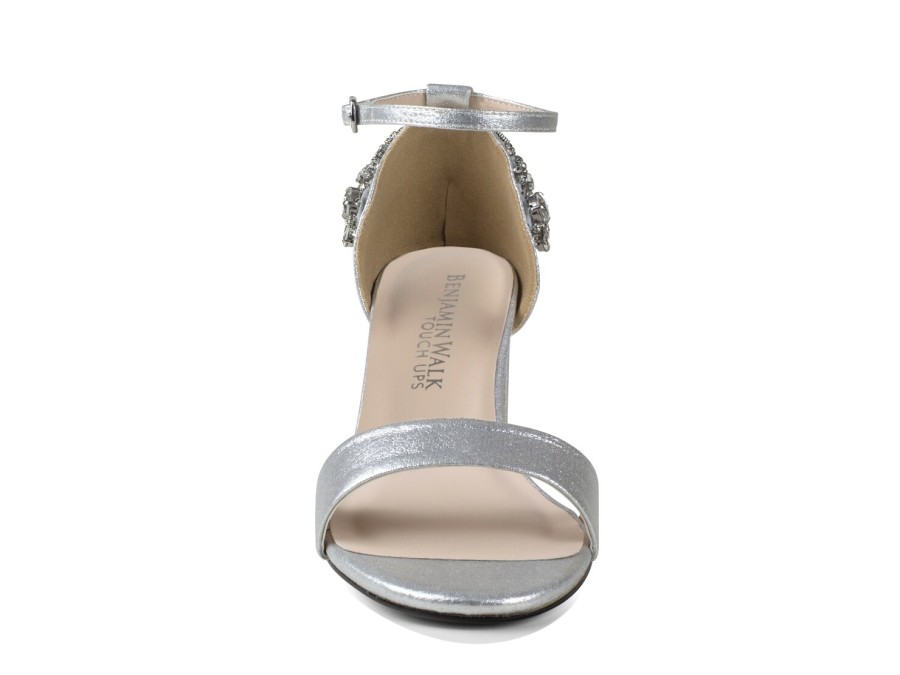 Hot Touch Ups by Benjamin Walk Olivia Sandal Silver Metallic