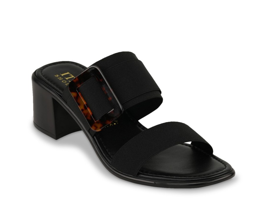 Hot Italian Shoemakers Dawna Sandal Black