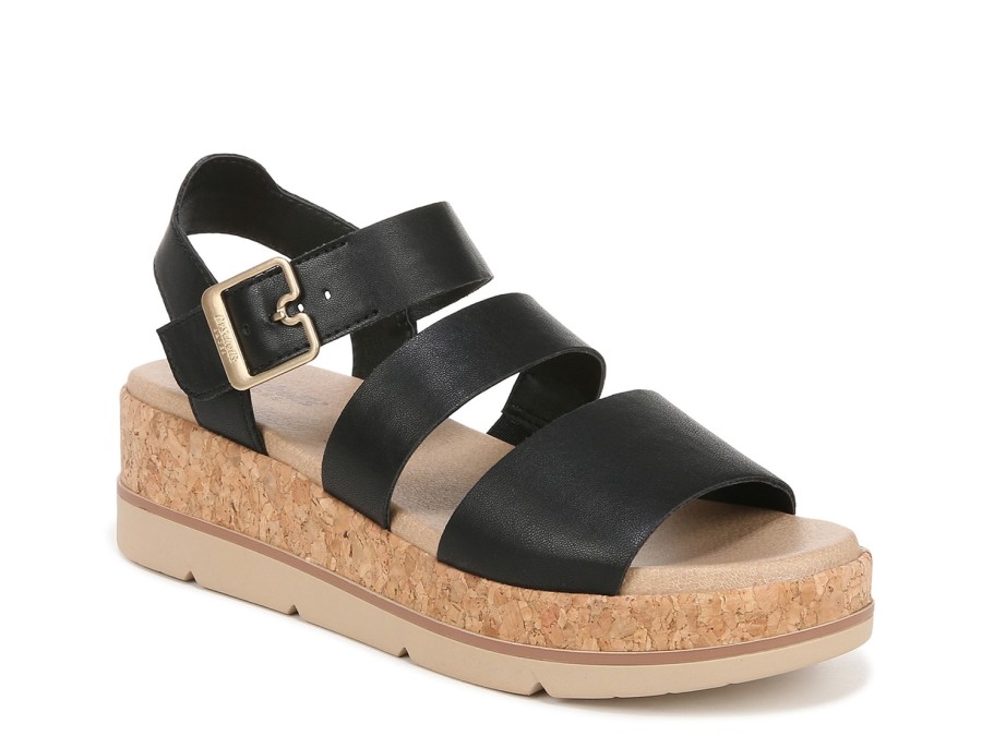 Hot Dr. Scholl's Once Twice Wedge Sandal Black