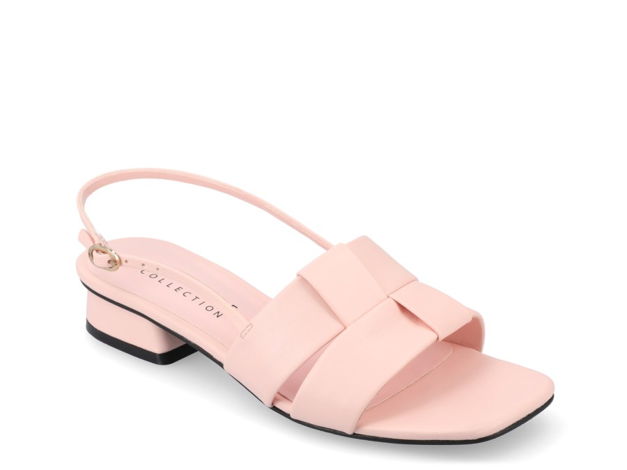 New Journee Collection Tabatha Sandal Pink