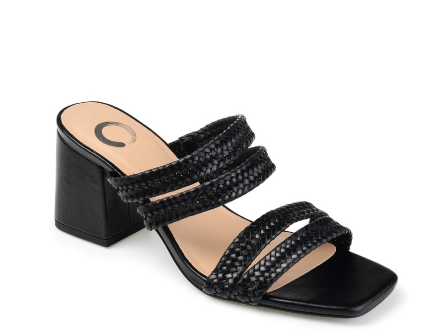 New Journee Collection Natia Slide Sandal Black