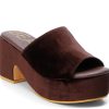 Hot Beach by Matisse Terry Platform Sandal Chocolate Velvet