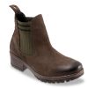 New Bueno Florida Chelsea Boot Dark Brown/Olive Green