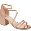 New Journee Collection Bella Sandal Rose Gold Metallic