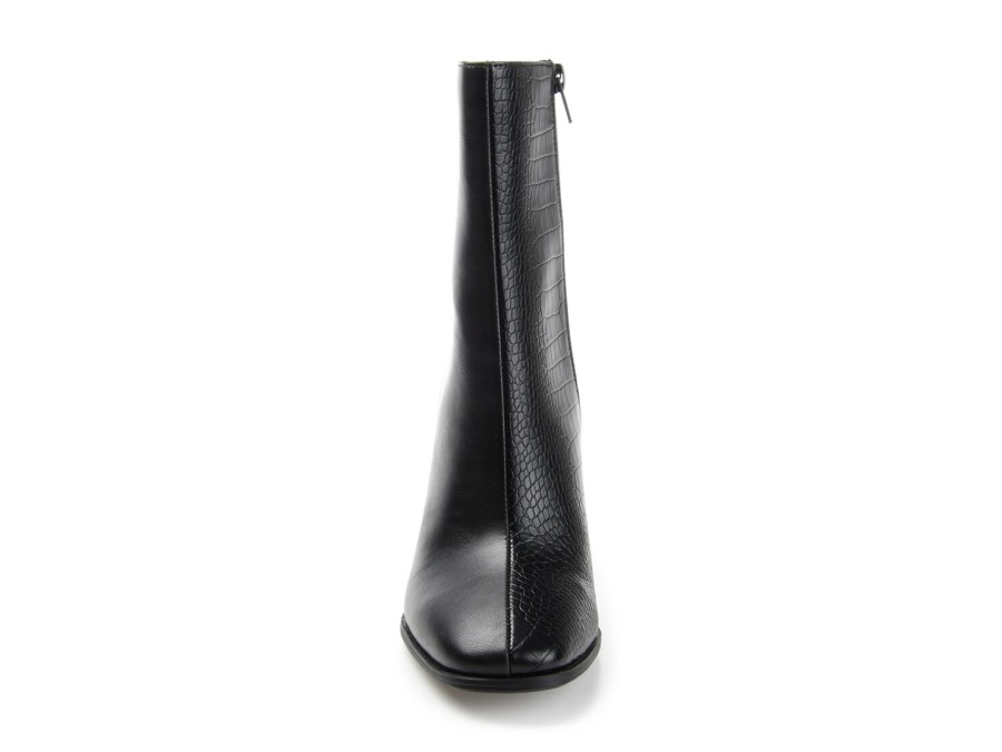 Clearance Journee Collection January Bootie Black Croc Print