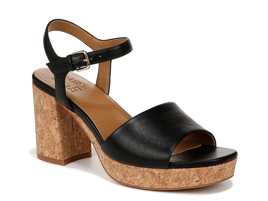 New Naturalizer Lilly Platform Sandal Black