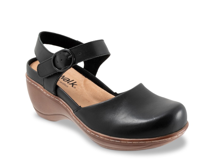 Best Softwalk Mabelle Wedge Sandal Black